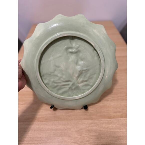 Hand-Painted Ceramic CHRISTMAS Plate VINTAGE - Picture 5 of 6